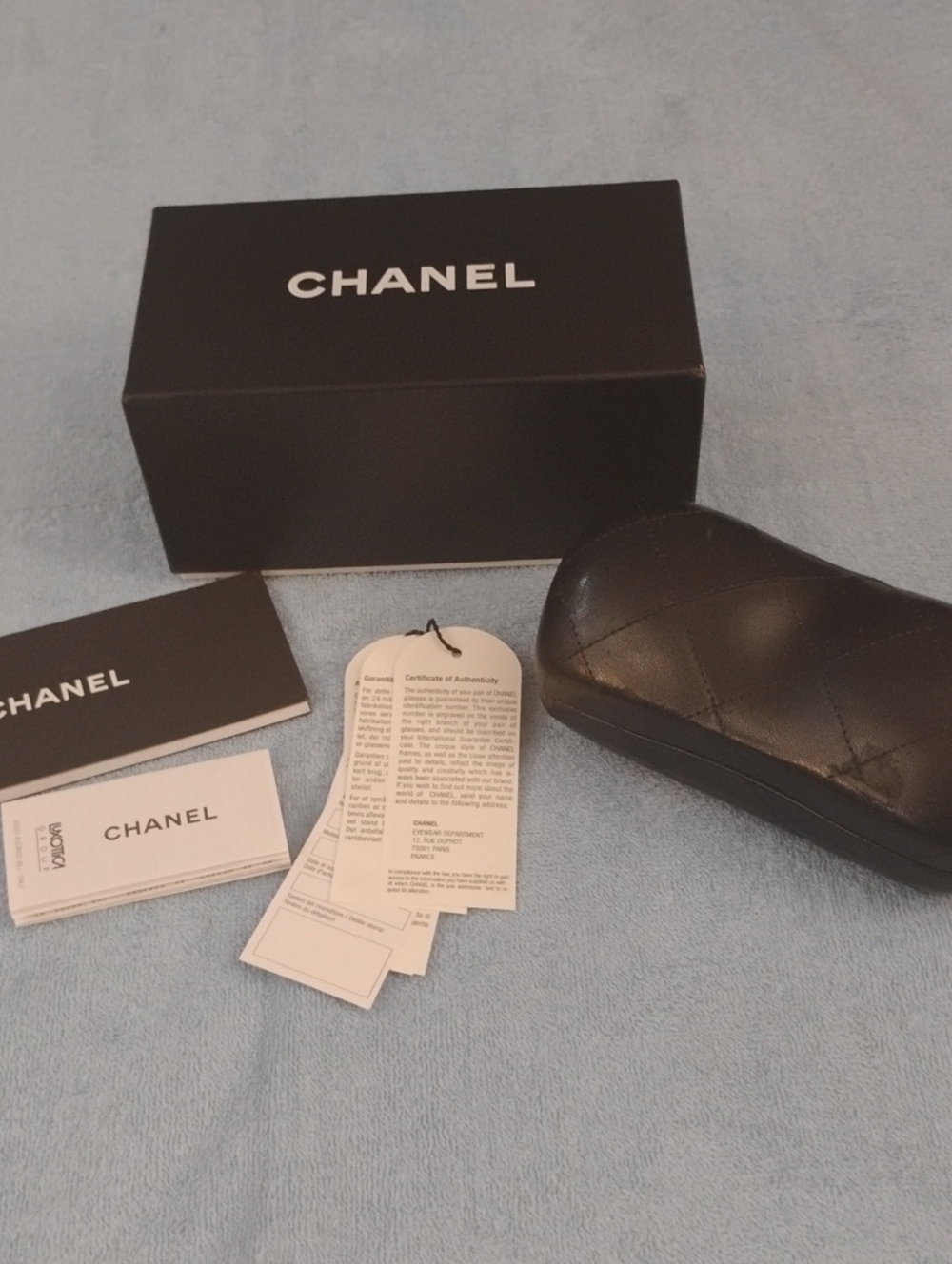 Chanel Eyeglass Case And Box
